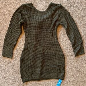 CUPSHE Low-Back Long Sleeve Mini Dress